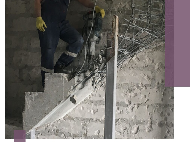 Демонтаж металлических и бетонных лестниц в Орехове-Зуеве