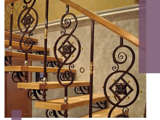 Изготовление кованых лестниц под ключ в Орехове-Зуеве