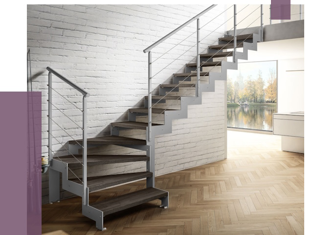 Г-образные лестницы под ключ в Орехове-Зуеве от 37773 руб. | ПРОЛЁТ-Рхв