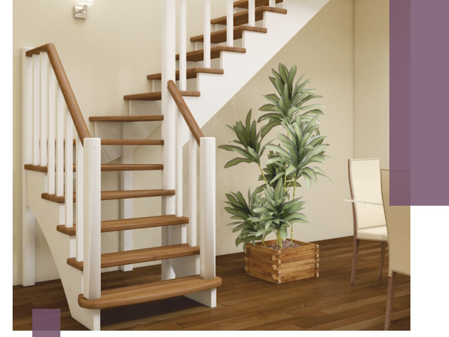 Г-образные лестницы под ключ в Орехове-Зуеве — изготовление и монтаж