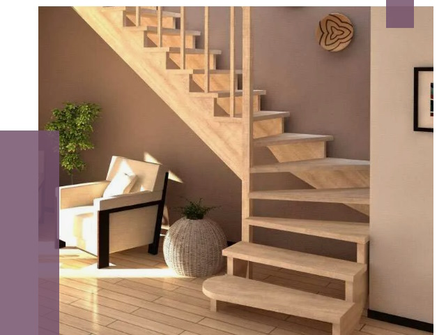 Изготовление Г-образных лестниц в Орехове-Зуеве от 19277 руб. 