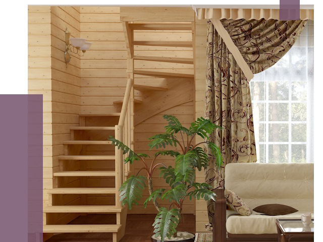 Лестницы для дачи в Орехове-Зуеве от 77369 руб.  | ПРОЛЁТ-Рхв