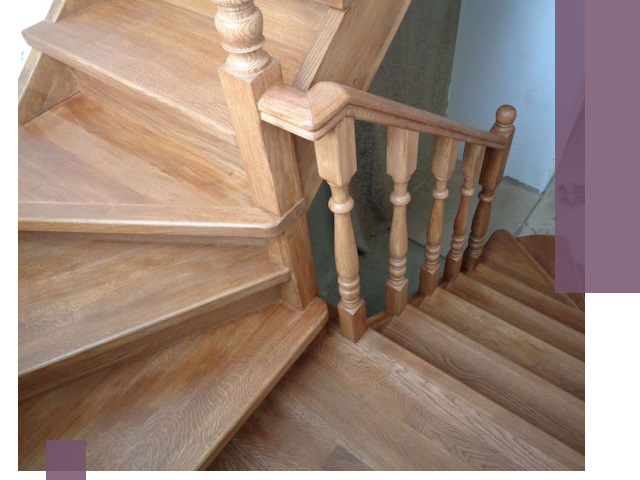 Дубовые лестницы под ключ в Орехове-Зуеве: изготовление и монтаж