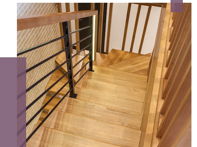 Лестницы из ясеня в Орехове-Зуеве под ключ от 10212 руб. 