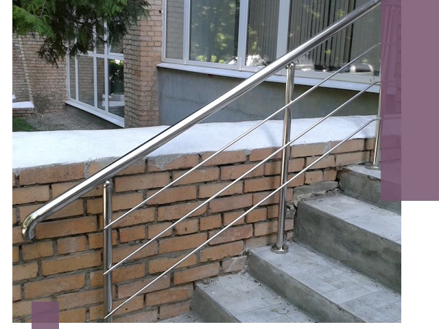 Перила из нержавеющей стали высокого качества в Орехове-Зуеве