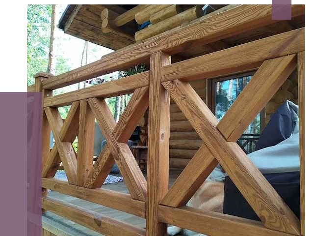 Деревянные перила под ключ в Орехове-Зуеве от 7815 руб. 