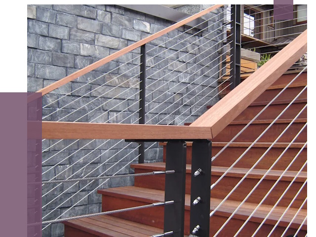 Тросовые перила под ключ в Орехове-Зуеве от 7919 руб.