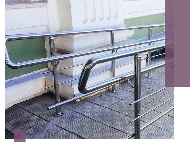 Ограждения пандусов из металла и нержавейки в Орехове-Зуеве