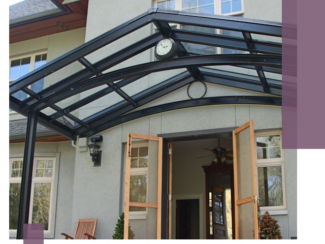 Изготовление и монтаж навесов и козырьков в Орехове-Зуеве