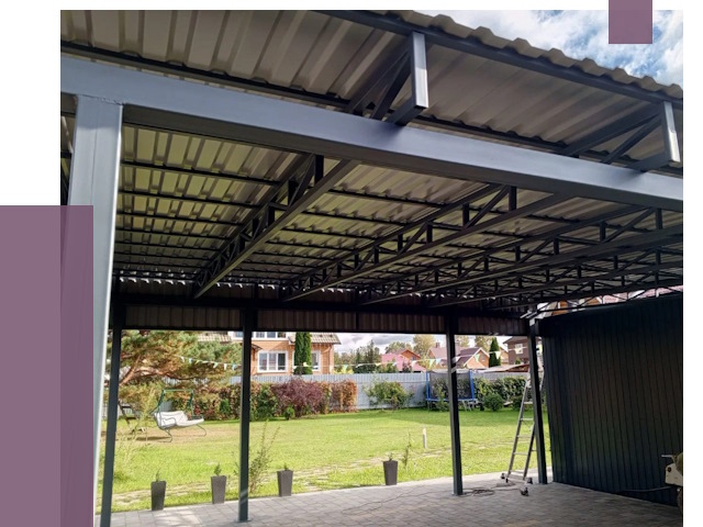 Монтаж навесов в Орехове-Зуеве от 7502 руб. — установка навеса | ПРОЛЁТ-Рхв