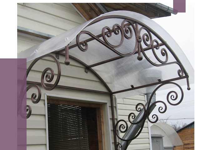 Изготовление козырьков в Орехове-Зуеве от 7502 руб. — заказать | ПРОЛЁТ-Рхв