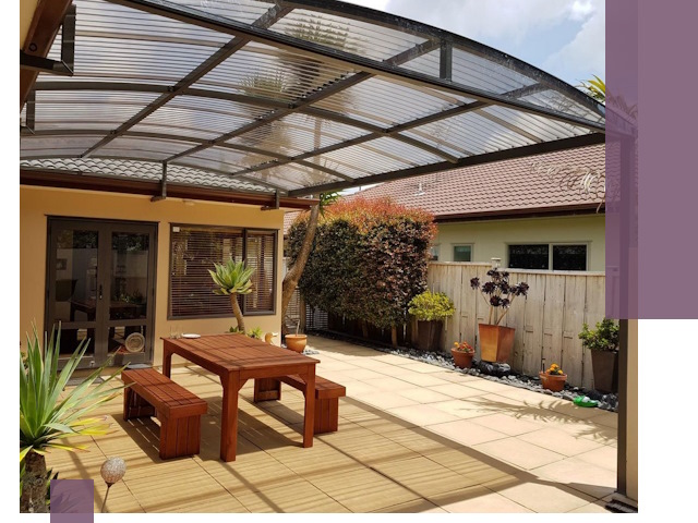 Навесы во двор под ключ в Орехове-Зуеве — изготовление и монтаж