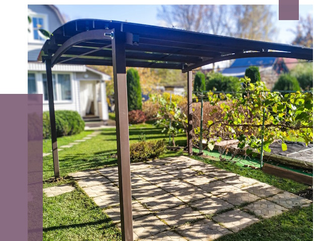 Навесы для дачи в Орехове-Зуеве от 12973 руб. под ключ — ПРОЛЁТ-Рхв