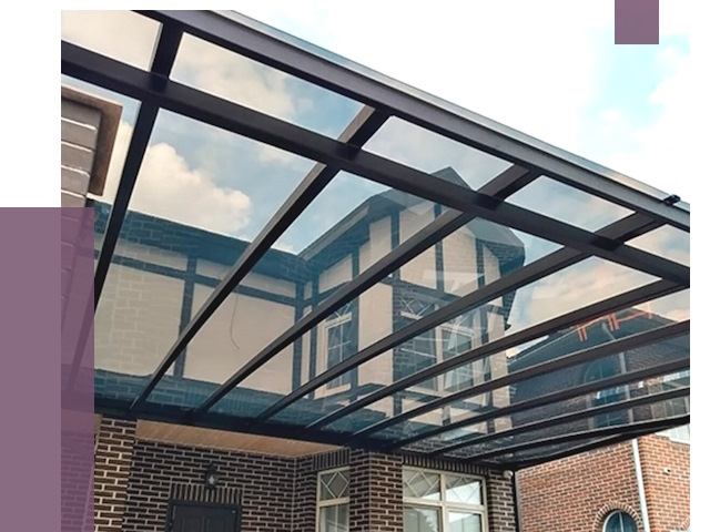 Навесы из поликарбоната в Орехове-Зуеве от 8774 руб. под ключ — ПРОЛЁТ-Рхв