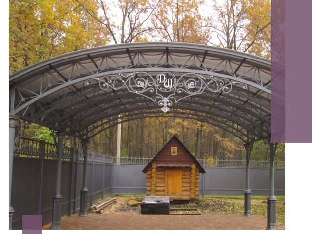 Кованые навесы премиум-класса под заказ в Орехове-Зуеве