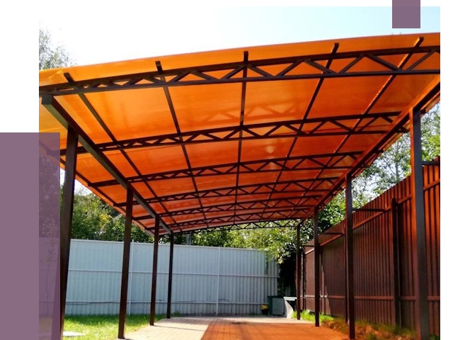 Односкатные навесы под ключ в Орехове-Зуеве от 13390 руб. 