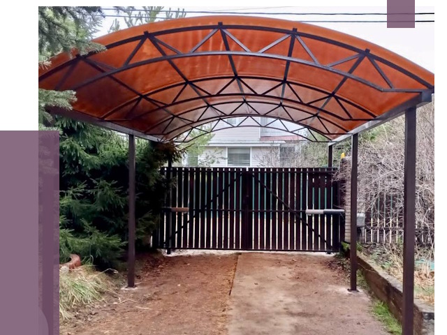 Арочные навесы в Орехове-Зуеве от 12973 руб. — изготовление и монтаж | ПРОЛЁТ-Рхв