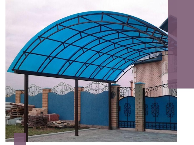 Арочные навесы под ключ в Орехове-Зуеве — изготовление и монтаж