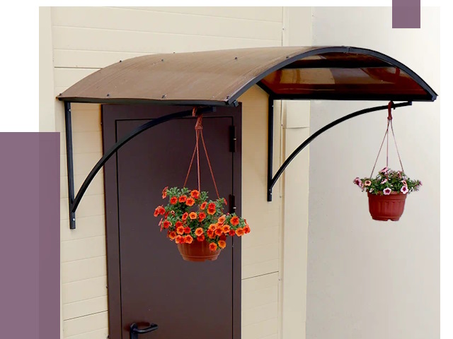 Козырьки над входом в Орехове-Зуеве от 15109 руб.  | ПРОЛЁТ-Рхв