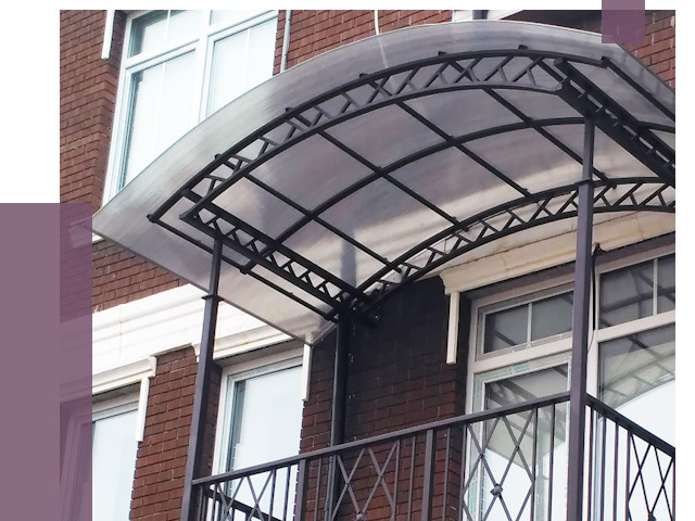 Козырьки над балконом в Орехове-Зуеве от 8805 руб. | ПРОЛЁТ-Рхв