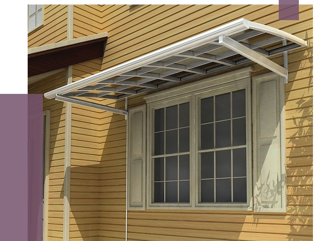 Козырьки над окнами в Орехове-Зуеве от 7763 руб. — монтаж, покупки | ПРОЛЁТ-Рхв