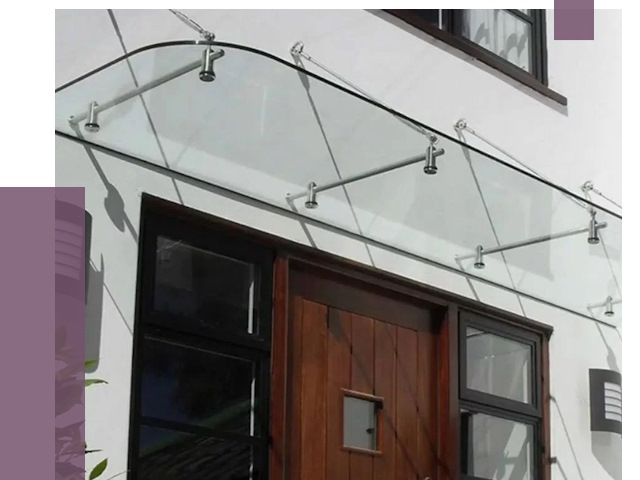 Стеклянные козырьки в Орехове-Зуеве от 19277 руб. | ПРОЛЁТ-Рхв