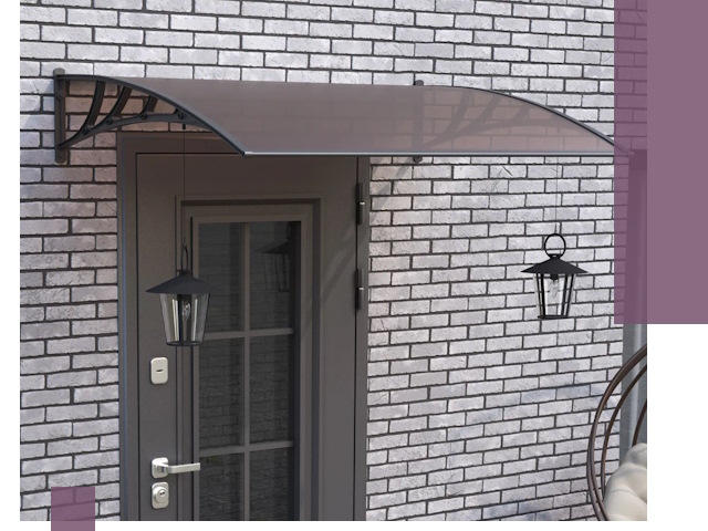 Недорогие козырьки и навесы под ключ в Орехове-Зуеве