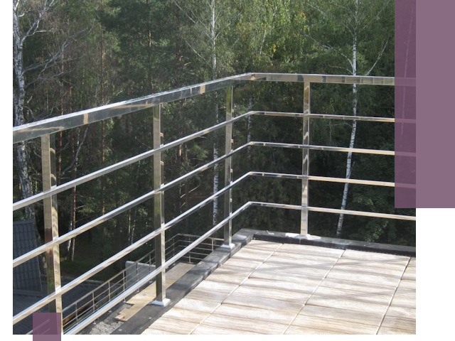 Парапеты из нержавеющей стали в Орехове-Зуеве — изготовление и монтаж