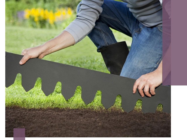 Металлические бордюры для газона в Орехове-Зуеве — изготовление и монтаж