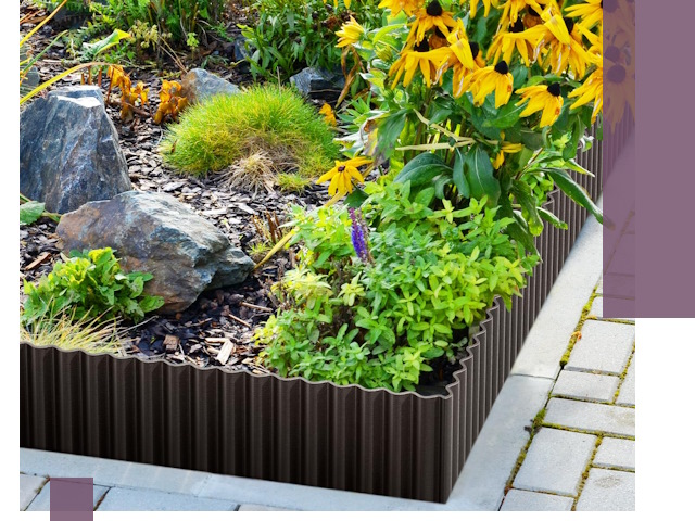 Металлические бордюры для клумб в Орехове-Зуеве — производство и монтаж