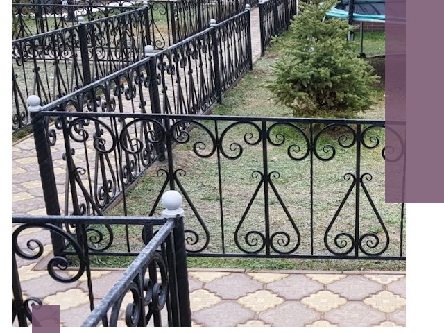 Кованые газонные ограждения под ключ в Орехове-Зуеве