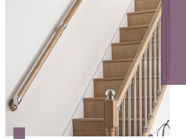 Пристенные поручни из стали и нержавейки под монтаж в Орехове-Зуеве